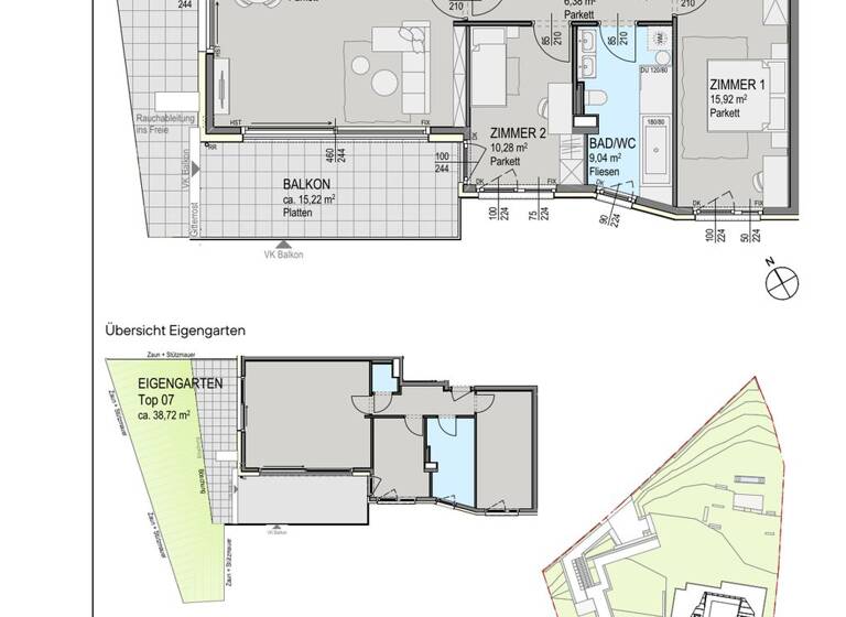 Wohnung zum Kauf 789.000 € 3 Zimmer 76,1 m² Wien 1190