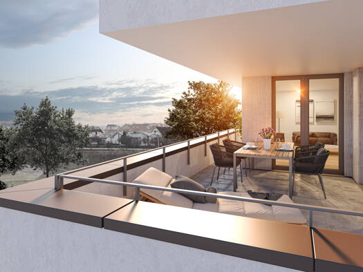 Penthouse zum Kauf - Neubau provisionsfrei 405.600 € 3 Zimmer 82,9 m² 3. Geschoss Gaisbach Künzelsau 74653