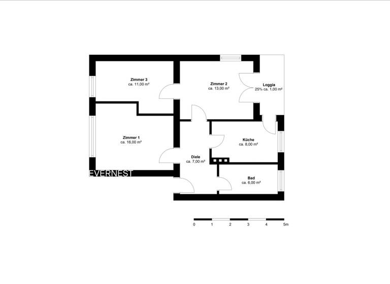 Wohnung zum Kauf 198.000 € 3 Zimmer 61 m²<br/>Wohnfläche 2.<br/>Geschoss Kendenich Hürth 50354