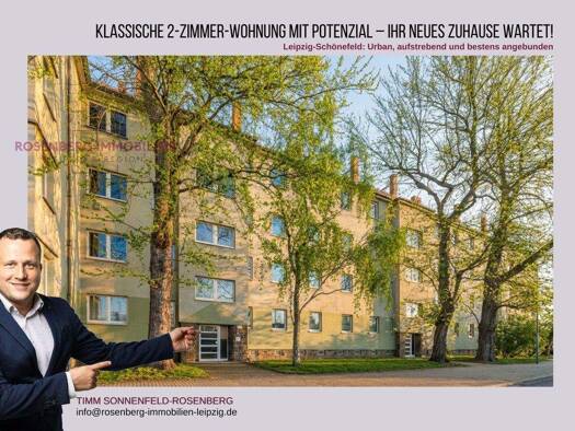 Wohnung zum Kauf 109.900 € 2 Zimmer 57 m² 1. Geschoss frei ab sofort Rackwitzer Straße 32b WE21 Schönefeld-Abtnaundorf Leipzig 04347