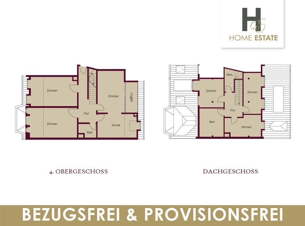 Maisonette zum Kauf provisionsfrei 442.000 € 5 Zimmer 135 m²<br/>Wohnfläche 4.<br/>Geschoss ab sofort<br/>Verfügbarkeit Kurt Eisner Strasse 66 Südvorstadt Leipzig 04275