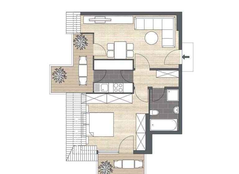 Wohnung zum Kauf 155.000 € 2 Zimmer 55 m² 3. Geschoss Reppenstedt 21391