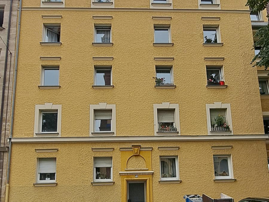 Wohnung zur Miete 543 € 2 Zimmer 57,2 m² 3. Geschoss frei ab 01.03.2026 Adam-Klein-Str. 40 Gostenhof Nürnberg 90429