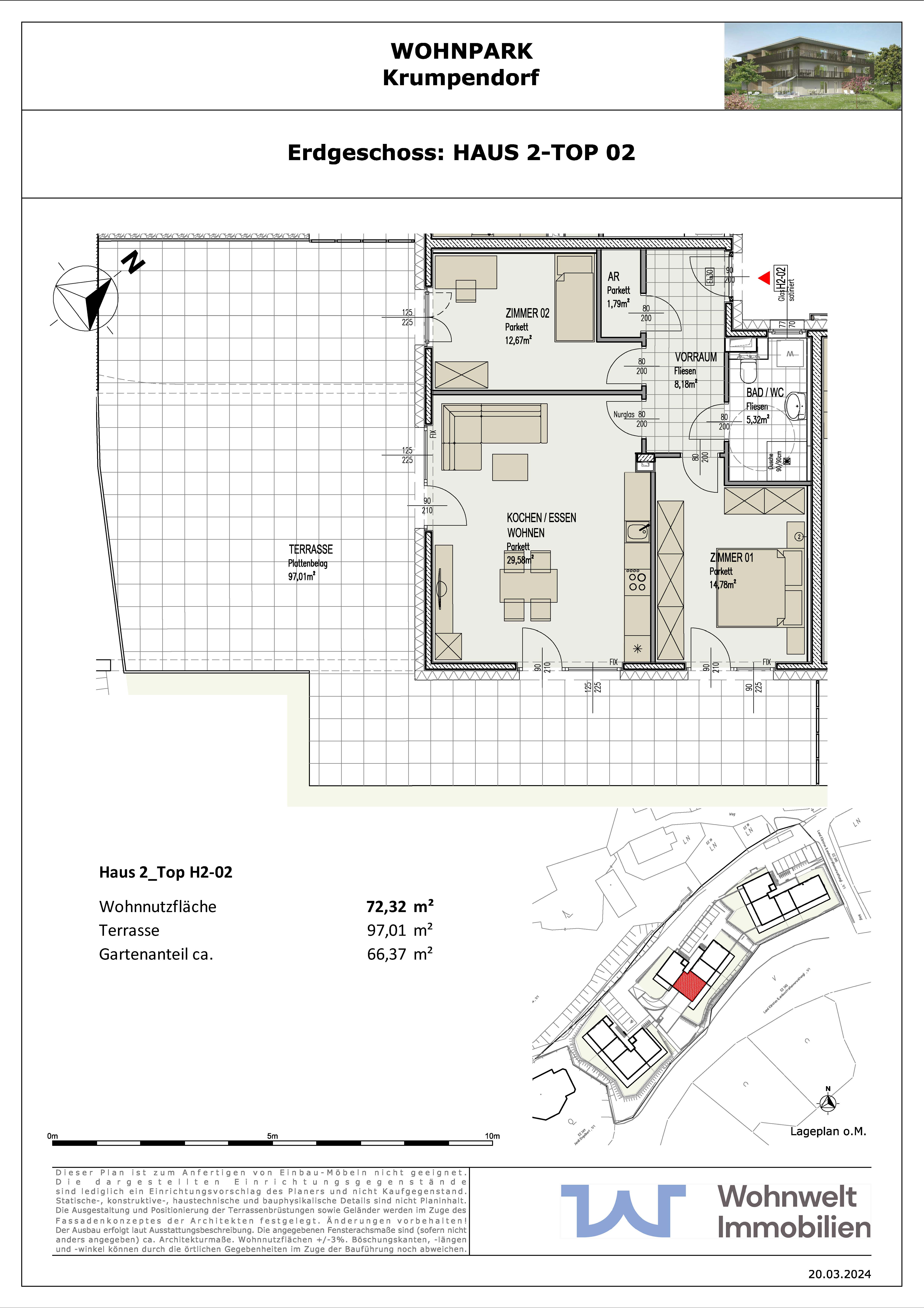 Wohnung zum Kauf provisionsfrei 494.980 € 3 Zimmer 72 m²<br/>Wohnfläche EG<br/>Geschoss Krumpendorf am Wörthersee 9201