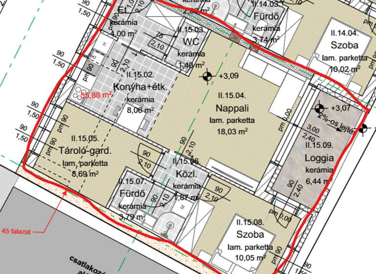 Terrassenwohnung zum Kauf provisionsfrei 151.000 € 1,5 Zimmer 4.529 m² 3. Geschoss frei ab 30.11.2027 Keszthely 8360