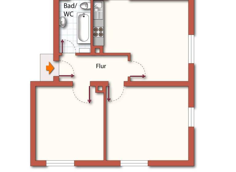 Wohnung zum Kauf 166.000 € 2,5 Zimmer 64 m² Singen Singen / Hohentwiel 78224