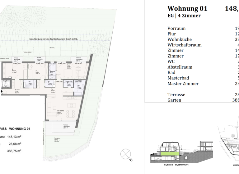 Wohnung zum Kauf 996.500 € 4 Zimmer 148,1 m² Brunn am Gebirge 2345