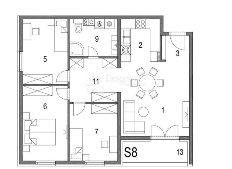 Wohnung zum Kauf 230.337 € 4 Zimmer 80 m² Klinca Sela