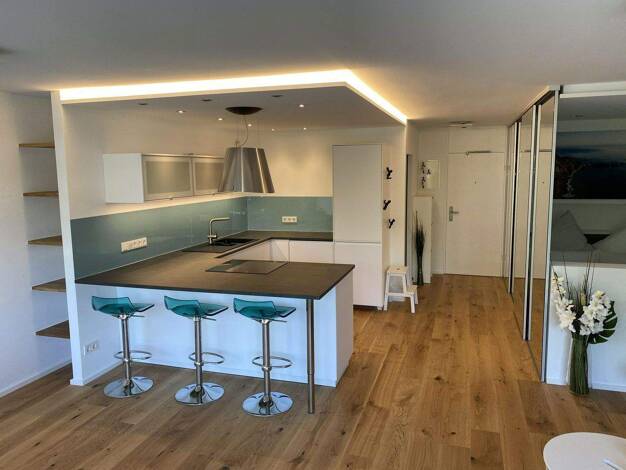 Terrassenwohnung zur Miete 1.300 € 1,5 Zimmer 49 m² 2. Geschoss frei ab 01.05.2026 Neckarpromenade 16 Neckarstadt Mannheim 68167