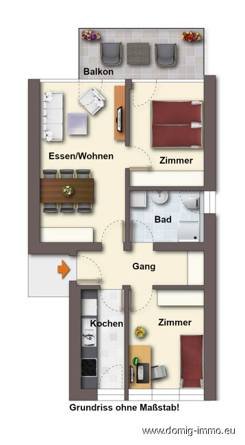 Wohnung zur Miete 1.201 € 3 Zimmer 59 m²<br/>Wohnfläche 1.<br/>Geschoss 01.02.2025<br/>Verfügbarkeit Vordere Achmühlerstraße 10 Top 4 Dornbirn 6850