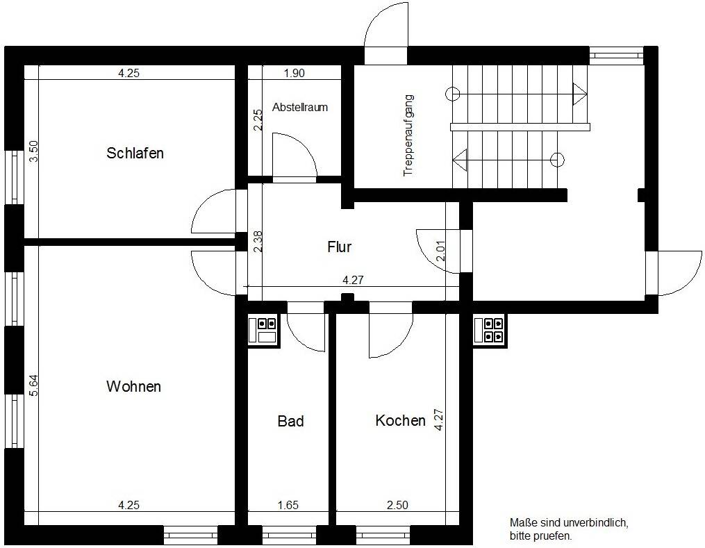 Wohnung zur Miete 433 € 2 Zimmer 67,7 m²<br/>Wohnfläche 2.<br/>Geschoss Engelsburg 7 Nordhausen Nordhausen 99734