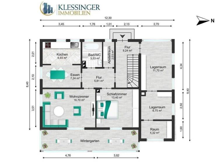 Mehrfamilienhaus zum Kauf 640.000 € 6 Zimmer 200 m² 606 m² Grundstück frei ab sofort Egerländerstraße 13 Hinrichssegen Bruckmühl 83052