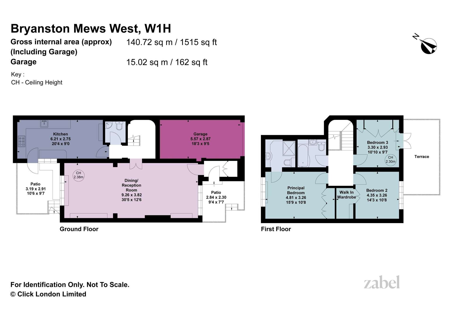 Wohnung zum Kauf provisionsfrei 2.570.540 € 4 Zimmer 140,8 m²<br/>Wohnfläche City of Westminster W1H 2DD