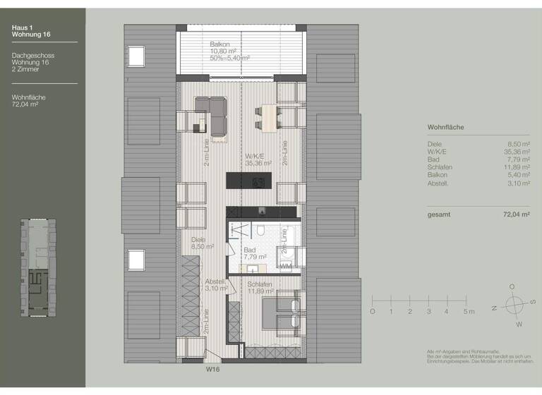 Wohnung zur Miete - Erstbezug 1.840 € 2 Zimmer 72 m² 3. Geschoss Dachau 85221
