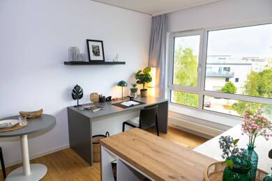 Wohnung zur Miete Wohnen auf Zeit 625 € 2 Zimmer 24,6 m² frei ab 01.06.2025 Altenhöferallee 30 Kalbach-Riedberg Frankfurt am Main 60438