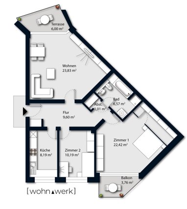 Wohnung zum Kauf 399.900 € 3 Zimmer 86,7 m² frei ab sofort Garstedt Norderstedt 22846