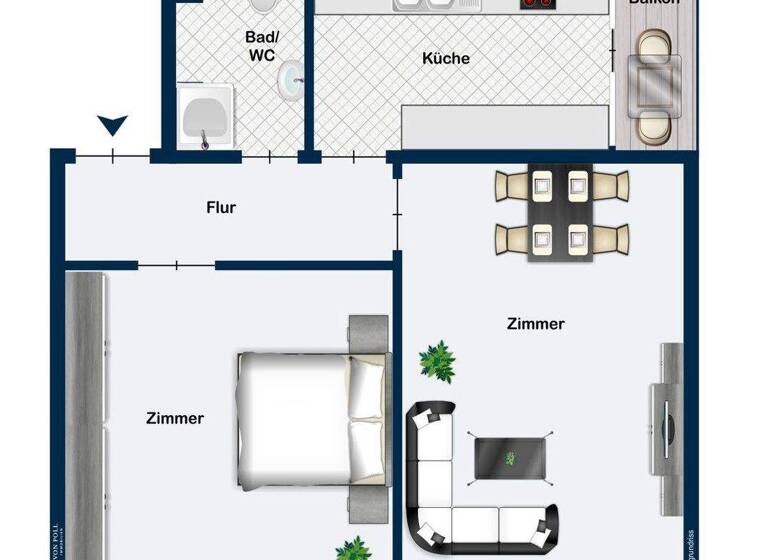 Wohnung zum Kauf 159.000 € 2 Zimmer 50,2 m² 2. Geschoss Heilbronn 74072