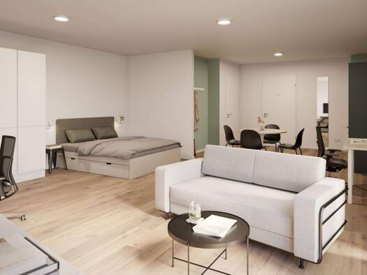 Wohnung zur Miete - Erstbezug 1.365 € 1 Zimmer 48 m² frei ab sofort Markgrafendamm 8 Friedrichshain Friedrichshain-Kreuzberg 10245