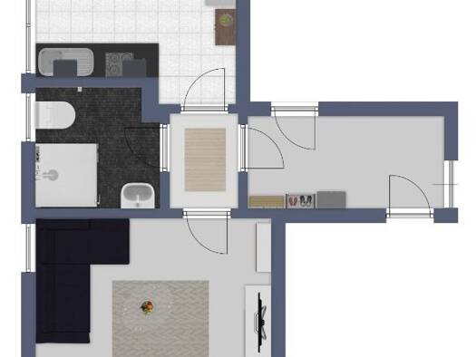 Wohnung zur Miete 395 € 1 Zimmer 24 m² EG frei ab 01.10.2026 Kleinglattbach Vaihingen an der Enz 71665