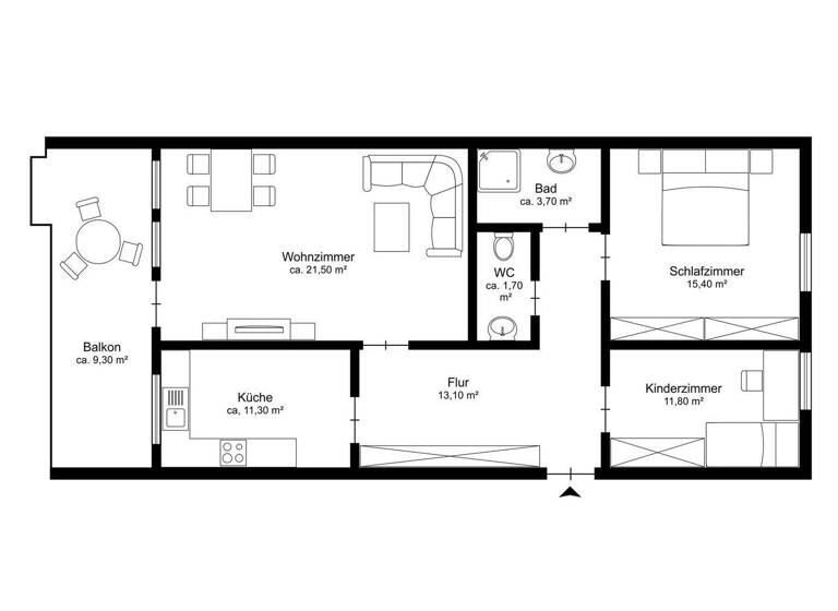 Wohnung zum Kauf 449.000 € 3 Zimmer 82 m² 4. Geschoss Planegg 82152
