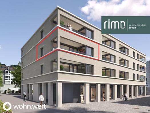 Terrassenwohnung zur Miete - Erstbezug 947 € 2 Zimmer 53,5 m² 2. Geschoss Wichnergasse 1a Feldkirch 6800
