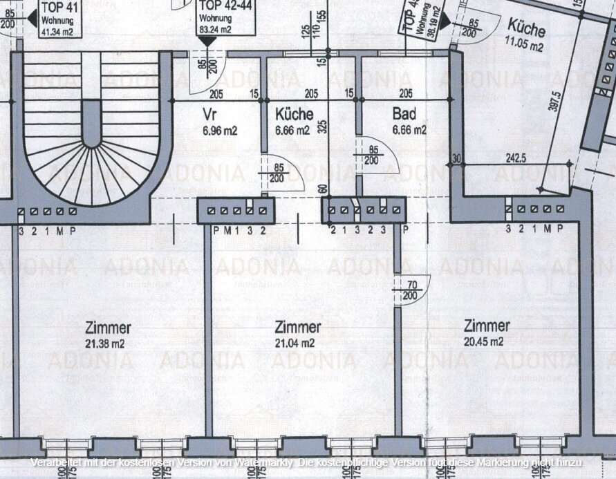 Wohnung zum Kauf 448.889 € 3 Zimmer 83,2 m²<br/>Wohnfläche 3.<br/>Geschoss Neustiftgasse Wien,Neubau 1070