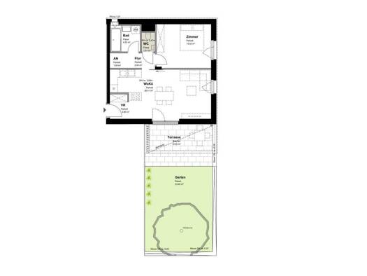 Wohnung zur Miete - Erstbezug 1.173 € 2 Zimmer 53 m² EG frei ab 15.05.2026 Spitzahornweg Wien 1120