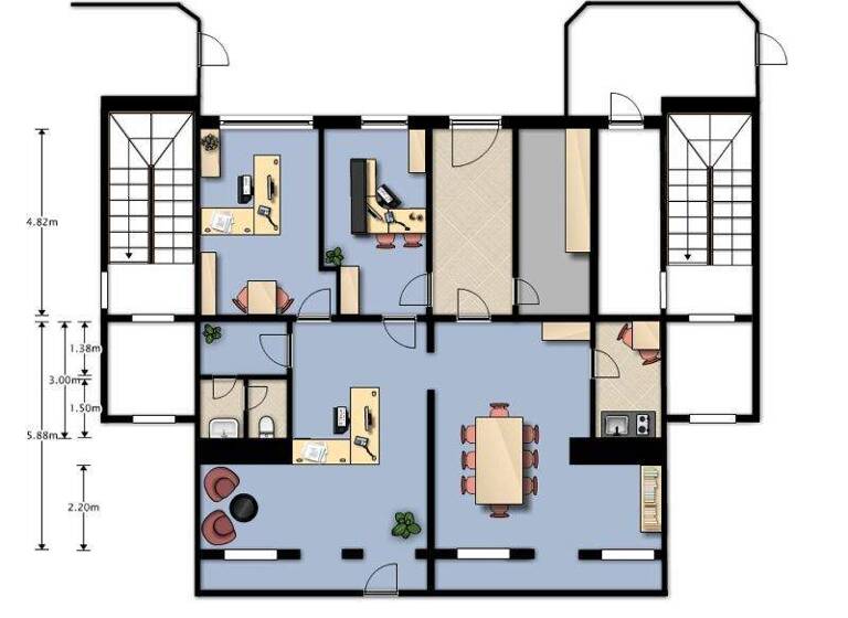 Büro zur Miete provisionsfrei 610 € 122,1 m² Bürofläche Bahnhofstraße 30 Innenstadt Riesa 01587