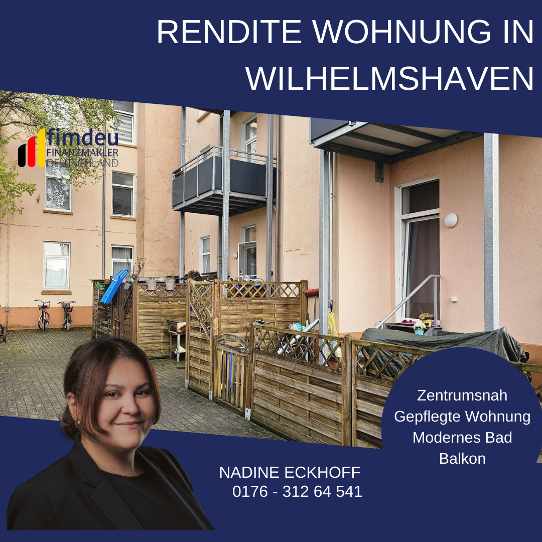 Wohnung zum Kauf 94.000 € 3 Zimmer 71 m²<br/>Wohnfläche 1.<br/>Geschoss Bant Wilhelmshaven 26382