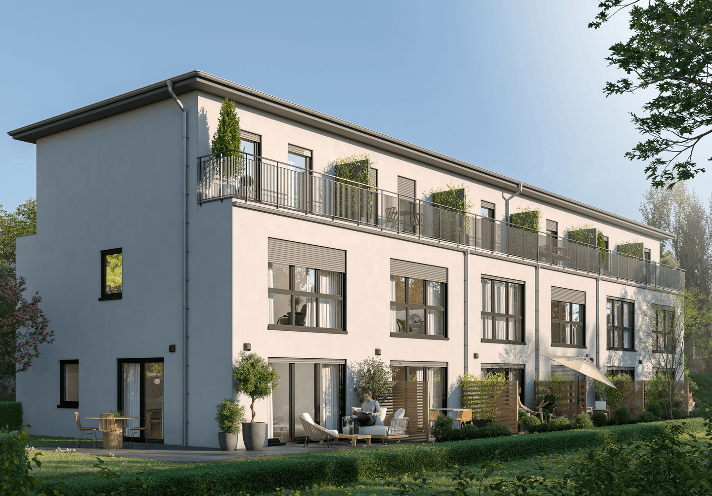 Reihenmittelhaus zum Kauf - Erstbezug - Ansicht 2