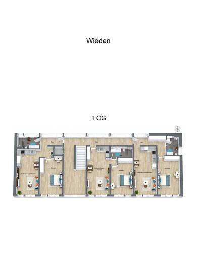 Wohnung zur Miete 890 € 2 Zimmer 77,8 m² 1. Geschoss Wieden Wieden 79695