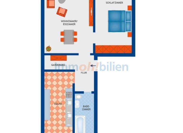 Wohnung zum Kauf 179.000 € 2 Zimmer 57,4 m²<br/>Wohnfläche EG<br/>Geschoss Eningen Eningen unter Achalm 72800