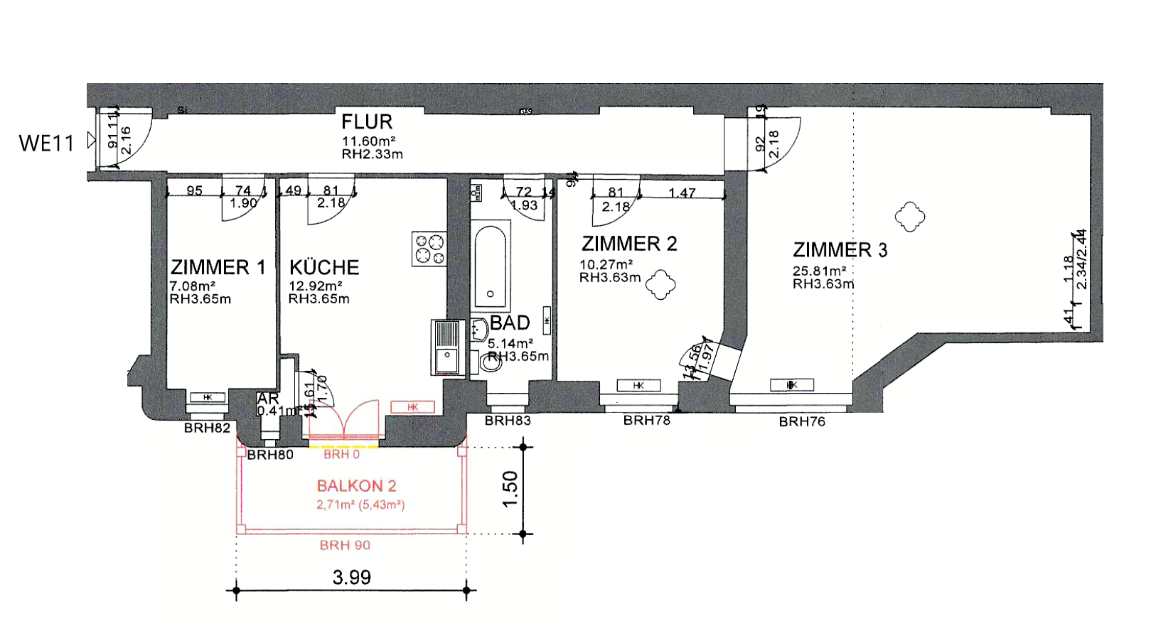 Studio zum Kauf provisionsfrei 339.893 € 3 Zimmer 76 m²<br/>Wohnfläche 1.<br/>Geschoss Charlottenburg Berlin 10625