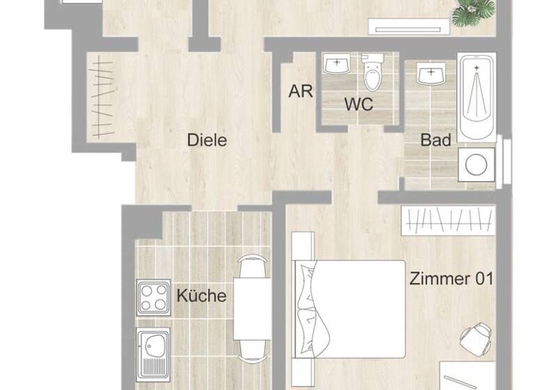 Wohnung zur Miete 711 € 3 Zimmer 79 m² 3. Geschoss frei ab 01.05.2026 Am Lohkamp 1 Rumeln-Kaldenhausen Duisburg 47239