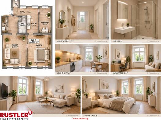 Wohnung zum Kauf 399.000 € 4 Zimmer 90,5 m² 1. Geschoss Wien 1210
