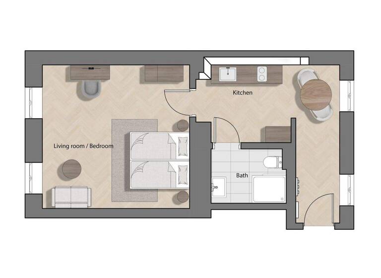 Wohnung zum Kauf - Erstbezug 302.929 € 2 Zimmer 37,9 m² 2. Geschoss Stuwerstraße 60 Wien 1020