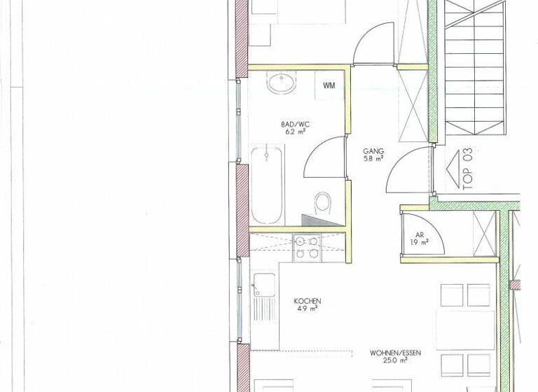 Wohnung zur Miete 1.100 € 2 Zimmer 57,5 m² 1. Geschoss frei ab sofort Lindauer Straße Lochau 6911