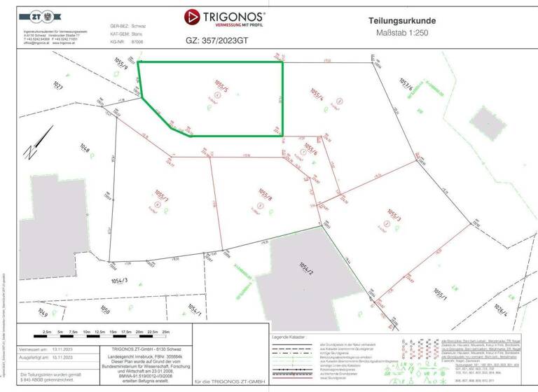 Grundstück zum Kauf 310.000 € 349 m² Grundstück Unterdorf Stans 6135