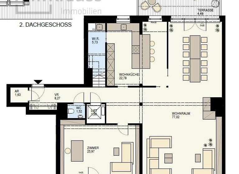 Wohnung zum Kauf - Erstbezug 4.187.100 € 4 Zimmer 243,9 m² 7. Geschoss frei ab 01.12.2026 Wien / Wien 3., Landstraße 1030