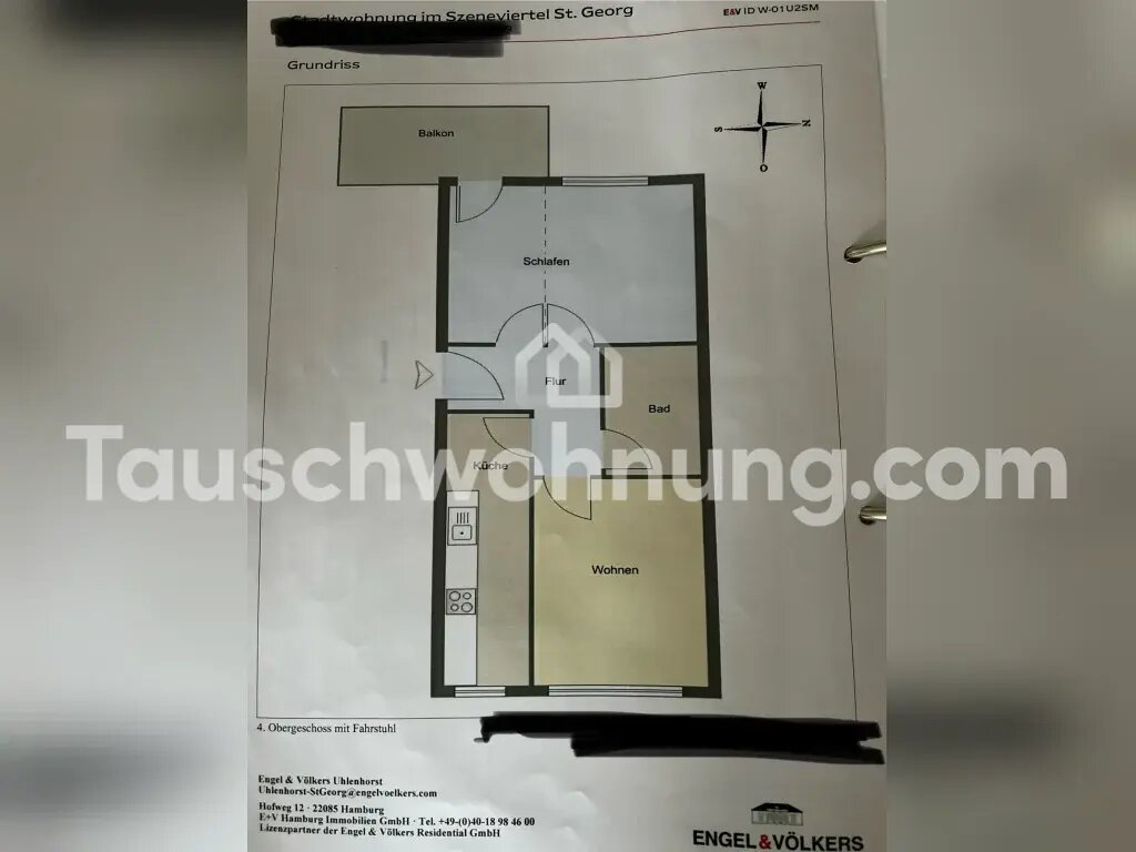 Wohnung zur Miete Tauschwohnung 1.600 € 2,5 Zimmer 78 m²<br/>Wohnfläche Otterndorf Hamburg 20095