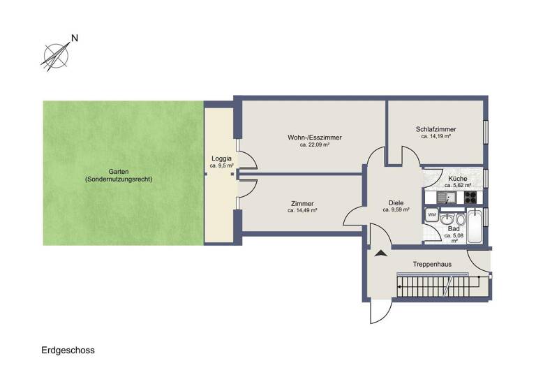Terrassenwohnung zum Kauf provisionsfrei 465.000 € 3 Zimmer 76 m² Garmisch Garmisch-Partenkirchen 82467