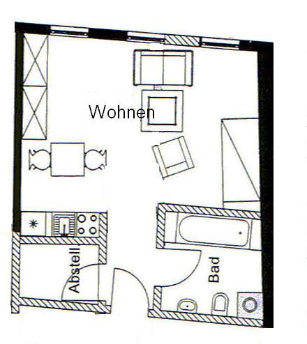 Wohnung zur Miete 280 € 1 Zimmer 31,8 m²<br/>Wohnfläche 01.02.2025<br/>Verfügbarkeit Ilmenau Ilmenau 98693