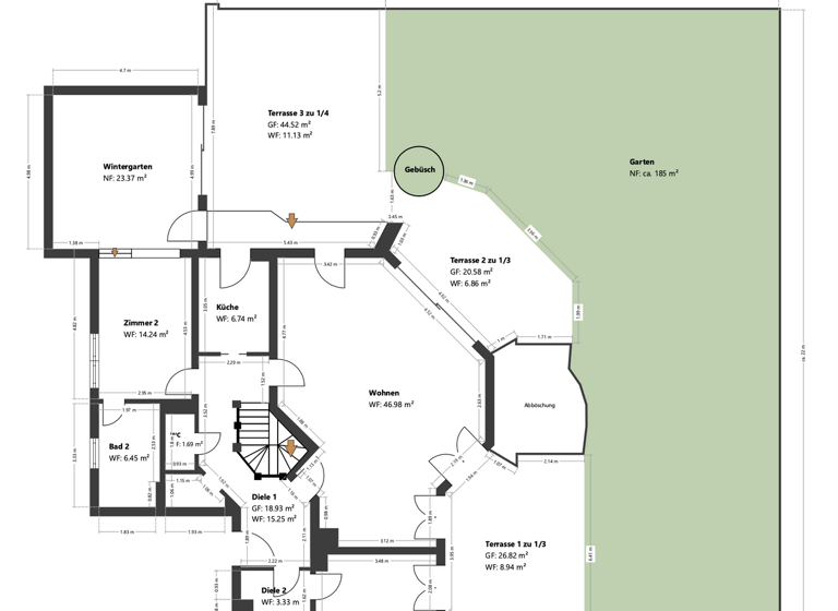 Maisonette zum Kauf 1.860.000 € 5 Zimmer 175 m² EG Untergiesing-Harlaching München 81545