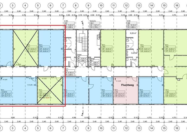 Bürofläche zur Miete provisionsfrei 6,50 € 150,8 m² Bürofläche Stötteritz Leipzig 04299
