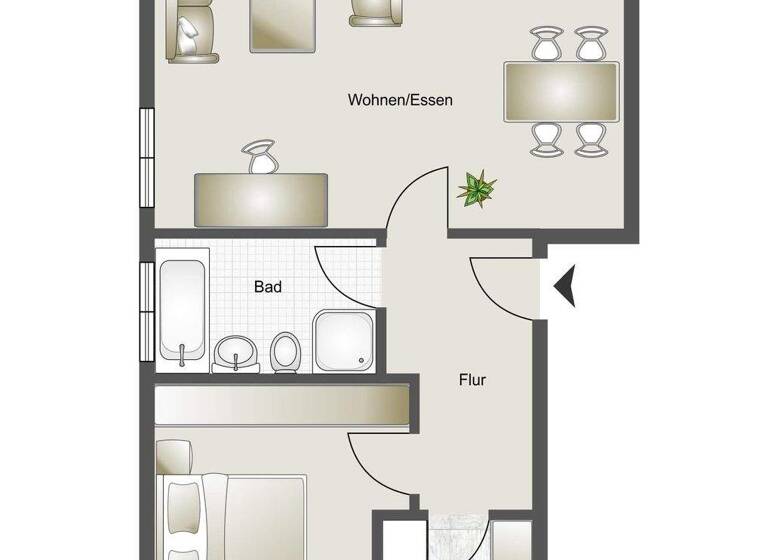 Wohnung zum Kauf 249.000 € 2 Zimmer 66 m² Graurheindorf Bonn 53117