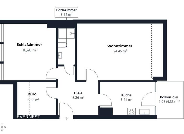 Wohnung zum Kauf 134.990 € 2,5 Zimmer 67,7 m² 3. Geschoss Springe 31832