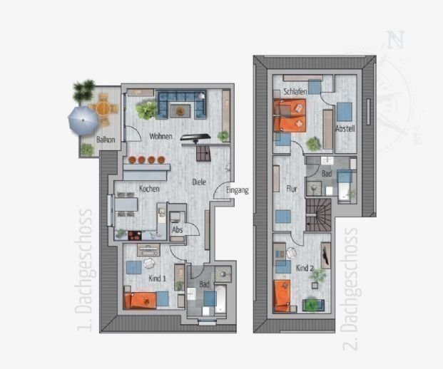 Maisonette zum Kauf provisionsfrei 428.600 € 4 Zimmer 125,2 m²<br/>Wohnfläche ab sofort<br/>Verfügbarkeit Reichenbrand 862 Chemnitz 09117