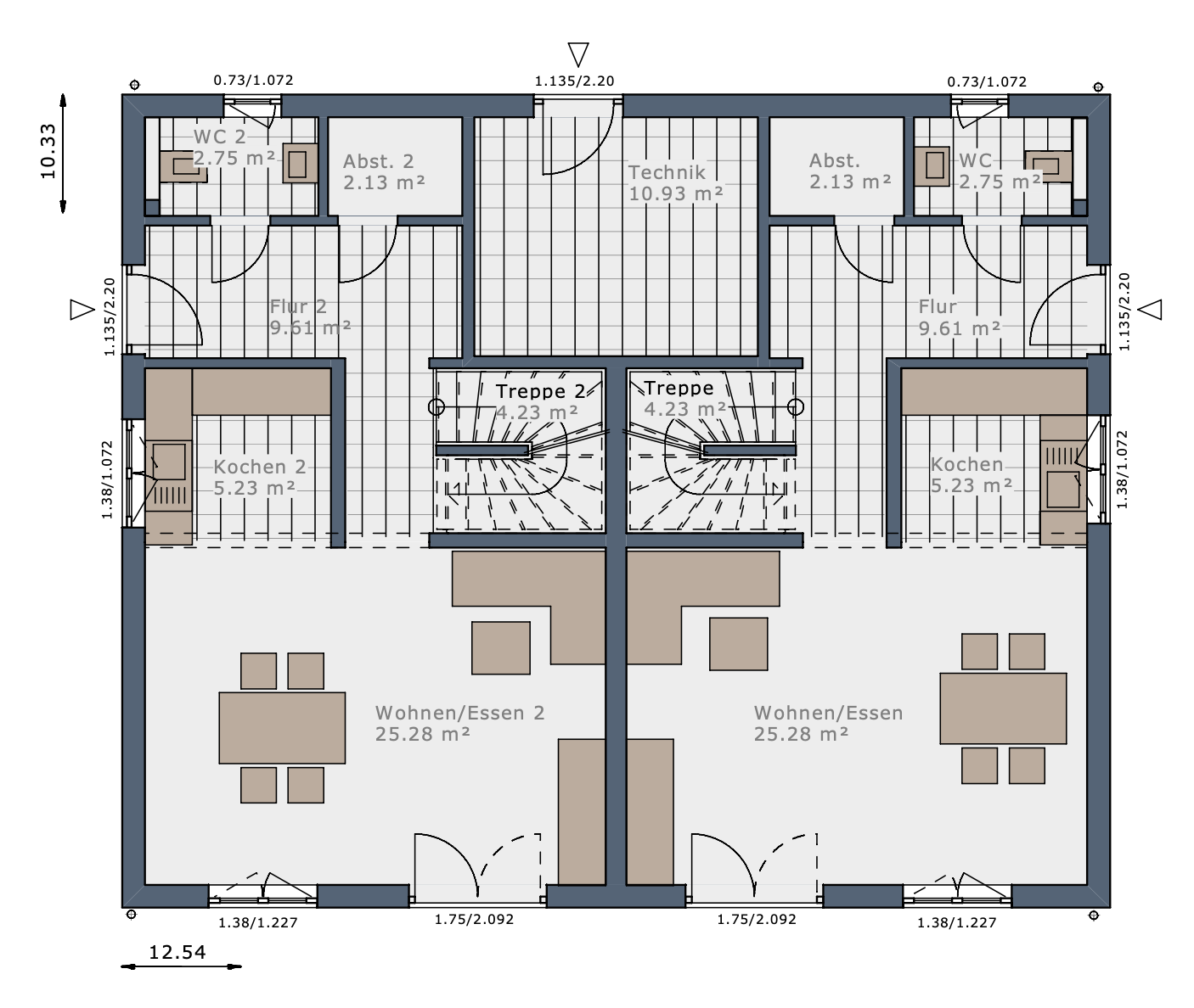 Mehrfamilienhaus zum Kauf provisionsfrei 888.620 € 8 Zimmer 217,3 m²<br/>Wohnfläche 506 m²<br/>Grundstück Niederschopfheim Hohberg 77749