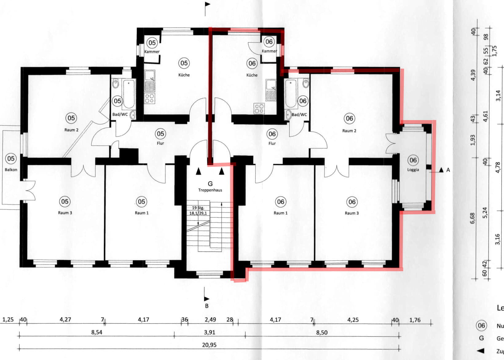 Wohnung zum Kauf 388.000 € 3 Zimmer 96 m²<br/>Wohnfläche 2.<br/>Geschoss Dammweg 251 Neukölln Berlin 12057