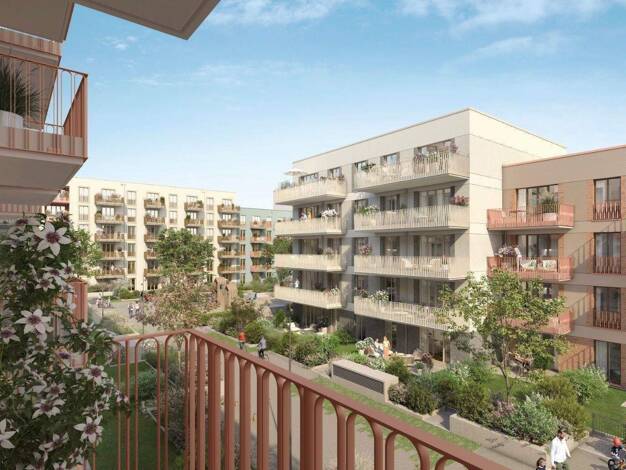 Wohnung zum Kauf - Neubau provisionsfrei als Kapitalanlage geeignet 396.900 € 2 Zimmer 50,4 m² Walter-Eucken-Straße Flingern Nord Stadtbezirk 2 40235